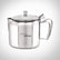 Food Grade Stainless Steel Tea and Coffee Pot with Handle and Lid - 400 ml | Easy Grip Handle | Ideal for Daily Use