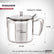 Food Grade Stainless Steel Tea and Coffee Pot with Handle and Lid - 400 ml | Easy Grip Handle | Ideal for Daily Use