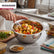 Food Grade Stainless Steel Mixing / Serving Bowl - 1400 ml | Strong and Durable - Silver