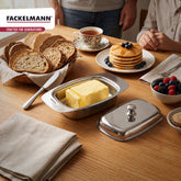 Food Grade Stainless Steel Butter Dome with Lid - 500 ml | Strong and Durable - Silver