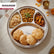 Food Grade Stainless Steel Lunch / Dinner Divider Plate | Glossy Finish
