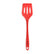 Silicone Slotted Shovel/Spatula - 29.5 CM | Heat Resistant | Non-Stick Safe | Sturdy Handle - Red