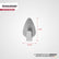 3 Adhesive Oval Shaped Hooks 2 CM