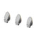 3 Adhesive Oval Shaped Hooks 2 CM