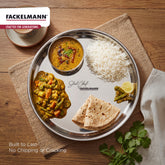 Food Grade Stainless Steel Reusable Dinner Plate 24 CM