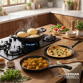 Fackelmann Quartz Nonstick 4-Piece Cookware Set | Induction Compatible | Black