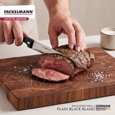Meat knife Mega Plain Blade Black