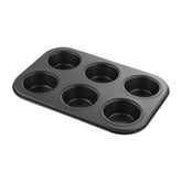 6 Pcs Muffin Pan Carbon Steel with Non Stick Coating