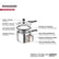 Triply Outer Lid Pressure Cooker | 2L, 3L, 3.5L & 5L | Induction Compatible
