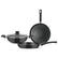 Quartz Nonstick 4-Piece Cookware Set | Induction Compatible | Black