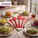 Silicone Kitchen Tools Set, 5 Pcs | Heat Resistant & Non-Stick Safe | Red