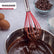 Silicone Coated Egg Beater/Whisk | Heat Resistant | Non-Stick Safe | Sturdy Wire Whisk - Red