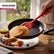 Silicone Slotted Shovel/Spatula - 29.5 CM | Heat Resistant | Non-Stick Safe | Sturdy Handle - Red