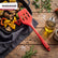 Silicone Slotted Shovel/Spatula - 29.5 CM | Heat Resistant | Non-Stick Safe | Sturdy Handle - Red