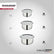 SS Tope Set of 3 with Lids | Induction Compatible