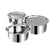SS Tope Set of 3 with Lids | Induction Compatible