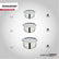 SS Tope Set of 3 with Lids | Induction Compatible