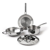 Triply 4-Piece Cookware Set | Induction Compatible | Mirror Finish | Even Heat Distribution
