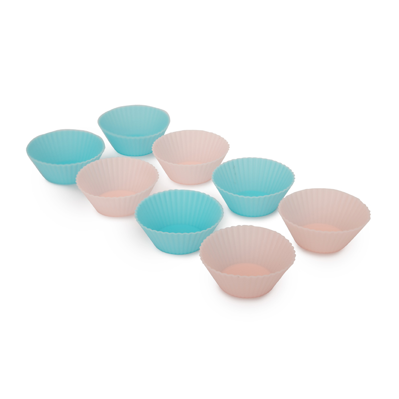 Muffin Moulds Pack of 8 Silicone 5x2 CM