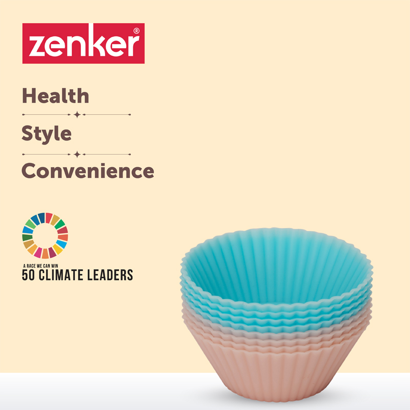 Muffin Moulds Pack of 8 Silicone 5x2 CM