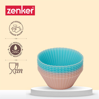 Muffin Moulds Pack of 8 Silicone 5x2 CM