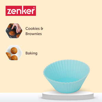 Muffin Moulds Pack of 8 Silicone 5x2 CM