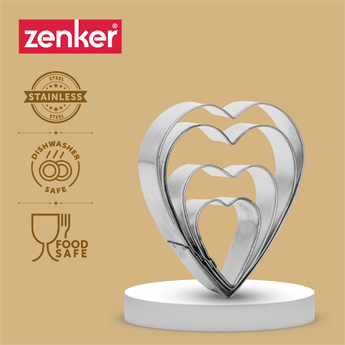 Cookie Moulds Heart Shaped Pack of 4