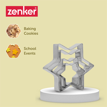 Cookie Moulds Star Shape Pack of 4