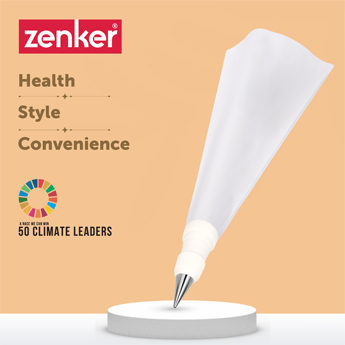 Forcing Bag with 6 Nozzles 30 CM White