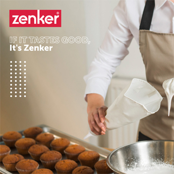 Piping Bag with 5 Nozzles 30 CM White