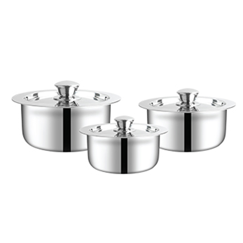 Triply Tope Combo 2 with Individual Lid18-20-22 CM|2.25+3.36+4.5 L