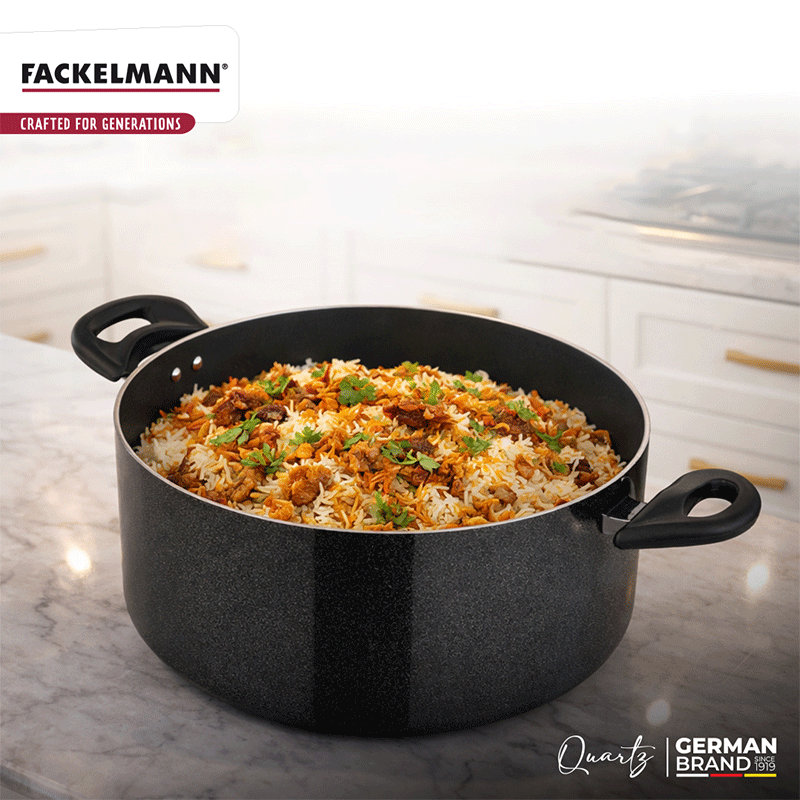 Quartz Casserole w Glass Lid 20 CM|3.3 L