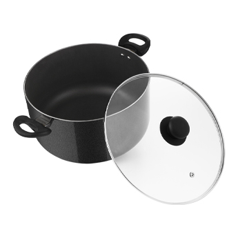 Quartz Casserole w Glass Lid 20 CM|3.3 L