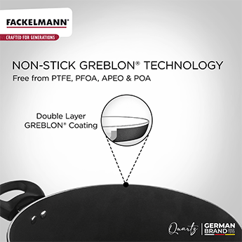 Quartz Casserole w Glass Lid 20 CM|3.3 L