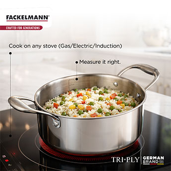 Triply Casserole with Lid20 CM|3.3 L