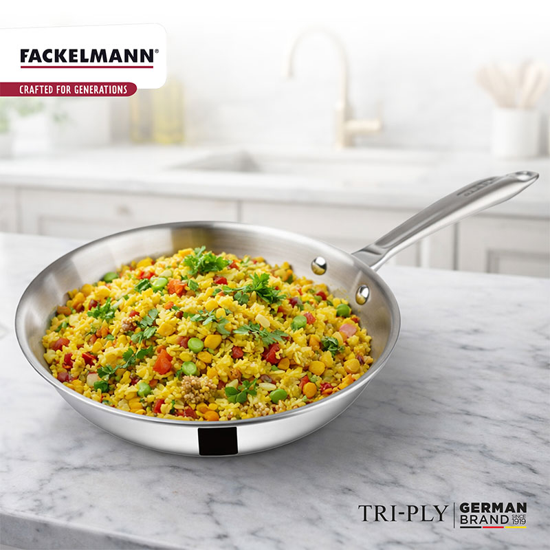 Triply Fry Pan w SS Lid 20 CM|1.2 L