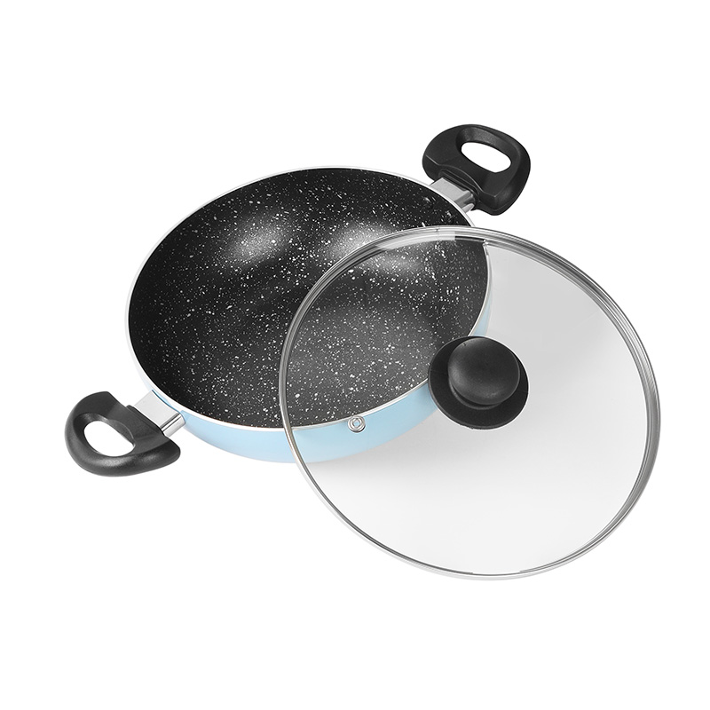 Cologne Kadhai w Glass Lid 22 CM|2.3 L