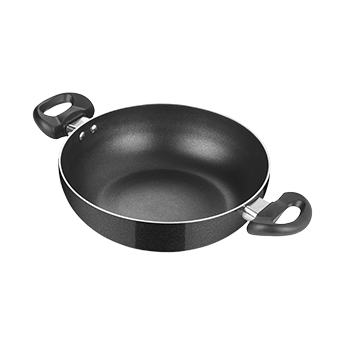 Quartz Kadhai w Glass Lid 24 CM|2.4 L