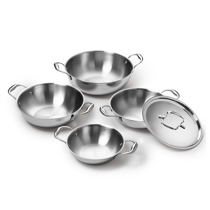 Triply Kadhai w SS Lid 20 CM|1.5 L