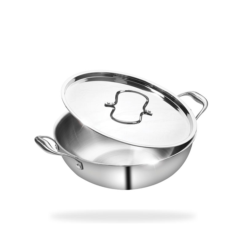 Triply Kadhai w SS Lid 20 CM|1.5 L