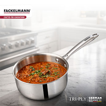 Triply Saucepan w SS Lid 14 CM|1.1 L