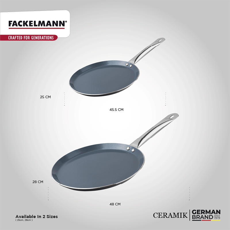 Ceramik Nonstick Flat Tawa 25 CM