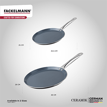 Ceramik Nonstick Flat Tawa 25 CM