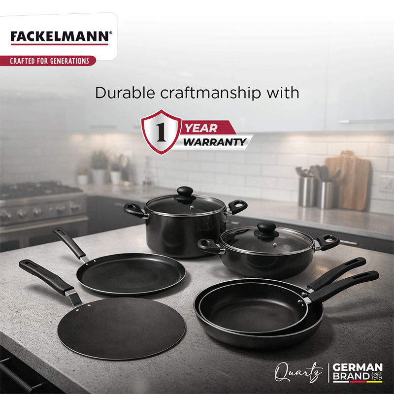 Quartz Nonstick Concave Tawa 25 CM