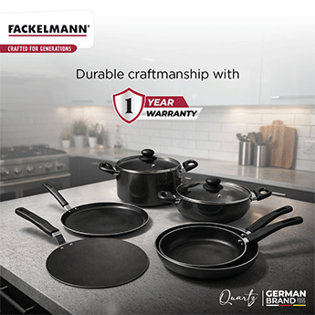 Quartz Nonstick Concave Tawa 25 CM