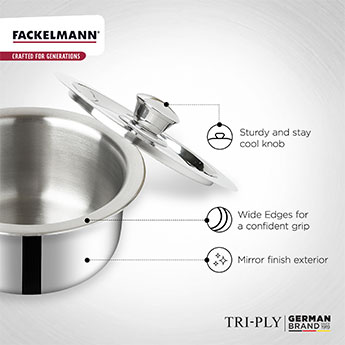 Triply Tope with Lid 14 CM|1.1 L