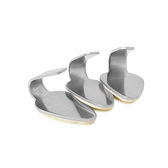 3 Adhesive Oval Shaped Hooks 2 CM