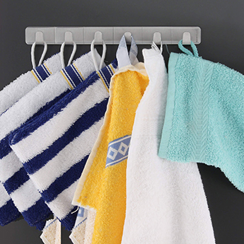 Adhesive Ledge With 6 Hooks