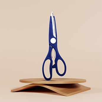 Super Scissors and Opener 2 in 1 | 21 CM Blue