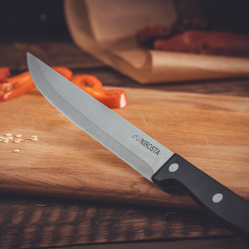 Meat knife Mega Plain Blade 32 CM Black